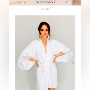 Bridal kimono robe from, robed with love. Never worn